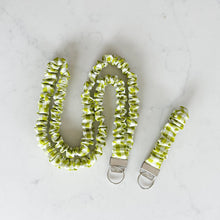 Load image into Gallery viewer, Green Gingham Scrunchie Lanyard and Keychain Set