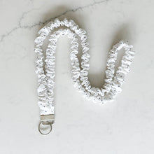 Load image into Gallery viewer, White Plus Plus Scrunchie Lanyard