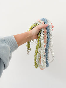 White Plus Plus Scrunchie Lanyard