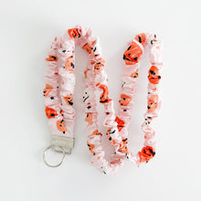 Load image into Gallery viewer, Pink Party Pumpkins Scrunchie Lanyard