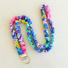 Load image into Gallery viewer, Watercolor Blue Floral Multi Color Lanyard