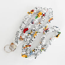 Load image into Gallery viewer, Lined Paper School Supply Scrunchie Lanyard