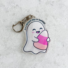 Load image into Gallery viewer, Learning Ghost Lanyard/Bag Charm Keychain