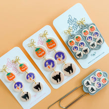 Load image into Gallery viewer, Small Halloween Slice and Bake Cookie Earrings