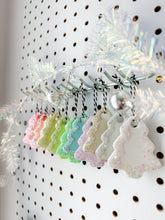 Load image into Gallery viewer, *SURPRISE* Pastel Glitter Tree Ornaments