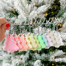 Load image into Gallery viewer, *SURPRISE* Pastel Glitter Tree Ornaments