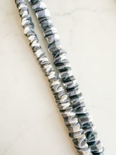 Load image into Gallery viewer, Gingham Black and White Scrunchie Lanyard