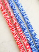 Load image into Gallery viewer, Blue Sky Star Print Scrunchie Lanyard