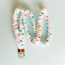 Load image into Gallery viewer, Color Dot Scrunchie Lanyard
