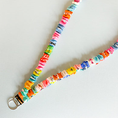 The Everything Patch Scrunchie Lanyard
