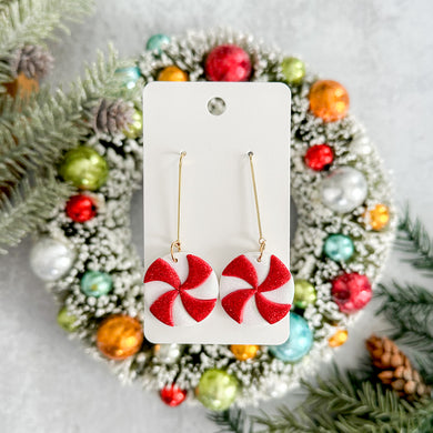 Glitter Peppermint Earrings