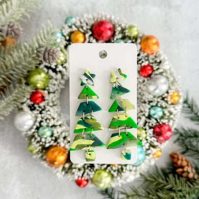 Scrappy Tree Dangle Earrings