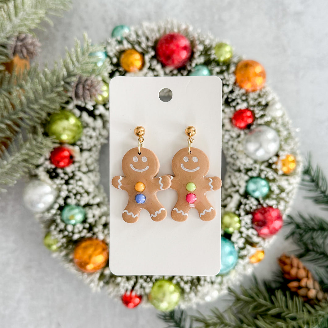 Glossy Gingerbread Earrings