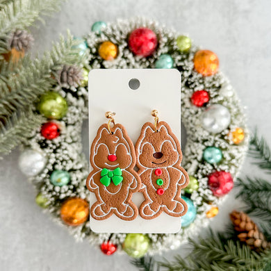 Christmas Chipmunk Earrings