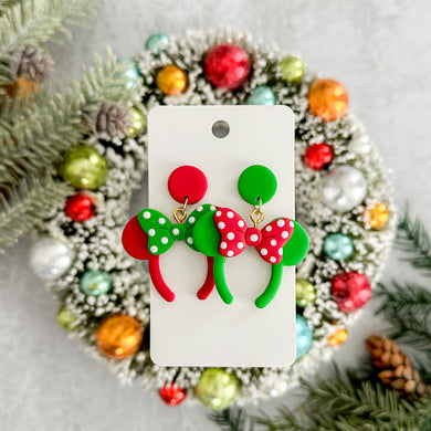 Holiday Minnie Ear Earrings