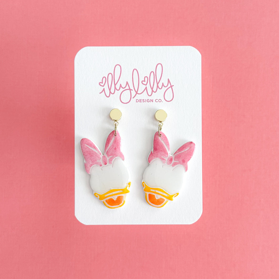 Daisy Duck Earrings