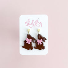 Load image into Gallery viewer, Chocolate Bunny Earrings