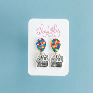 Up House Sketch Earrings