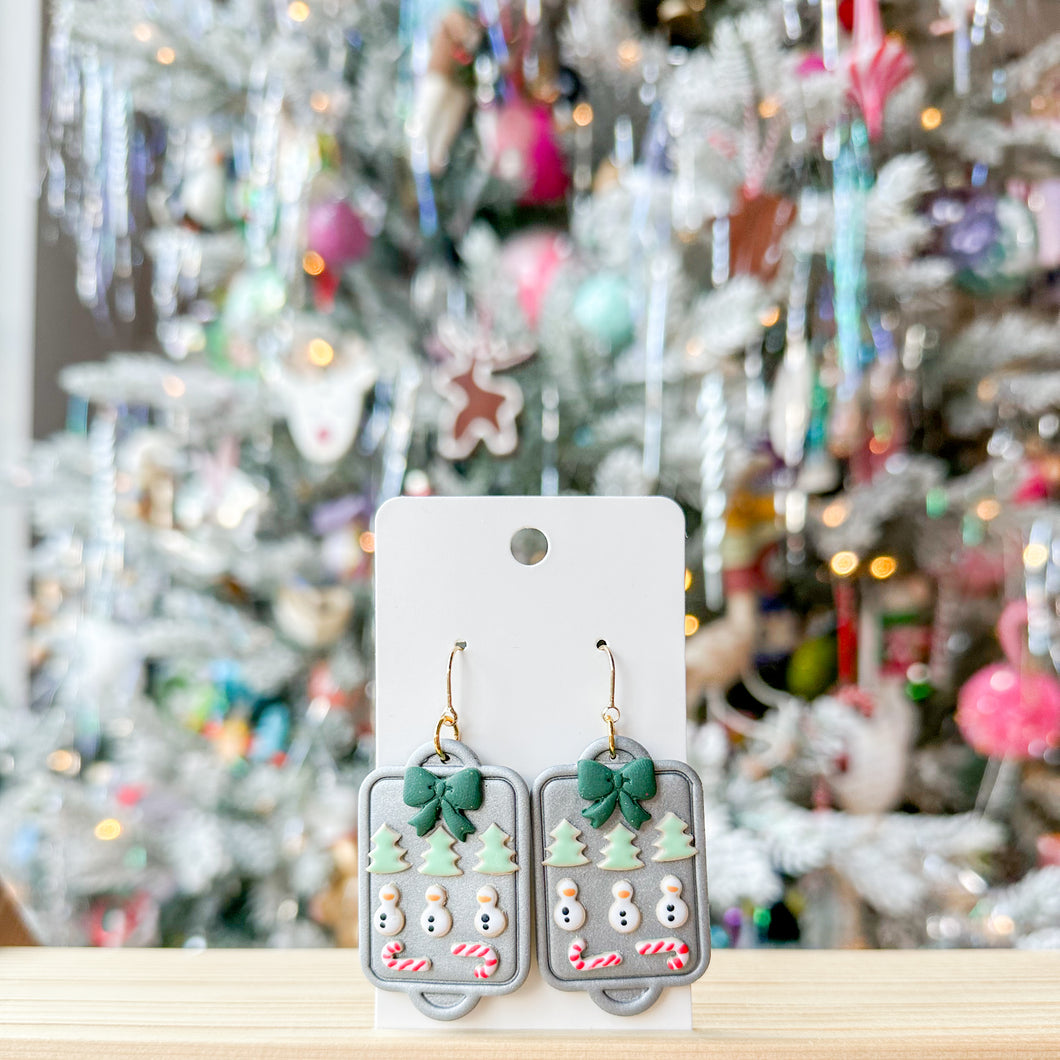 Christmas Cookie Sheet Earrings