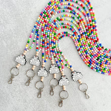 Load image into Gallery viewer, Read Good Books Rainbow Brights Beaded Lanyard