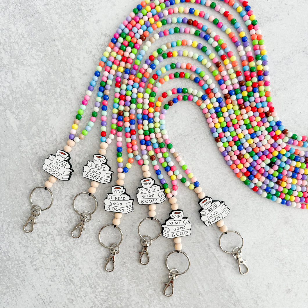 Read Good Books Rainbow Brights Beaded Lanyard