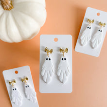 Load image into Gallery viewer, Glitter Ghostie Earrings