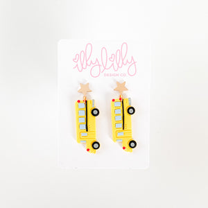 School Bus Earrings