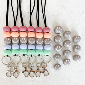 Happy Color Smiley Lanyard