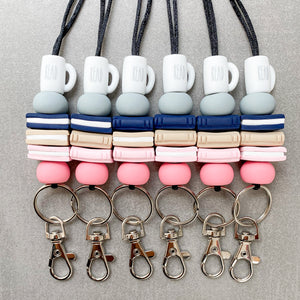 Bookish Lanyard in Navy Neutrals