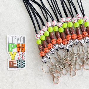 Sport Ball Lanyard Sticker Set