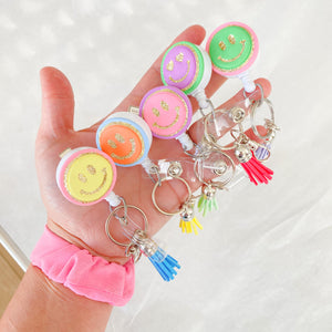 Smiley Patch Badge Reel (color randomly selected)