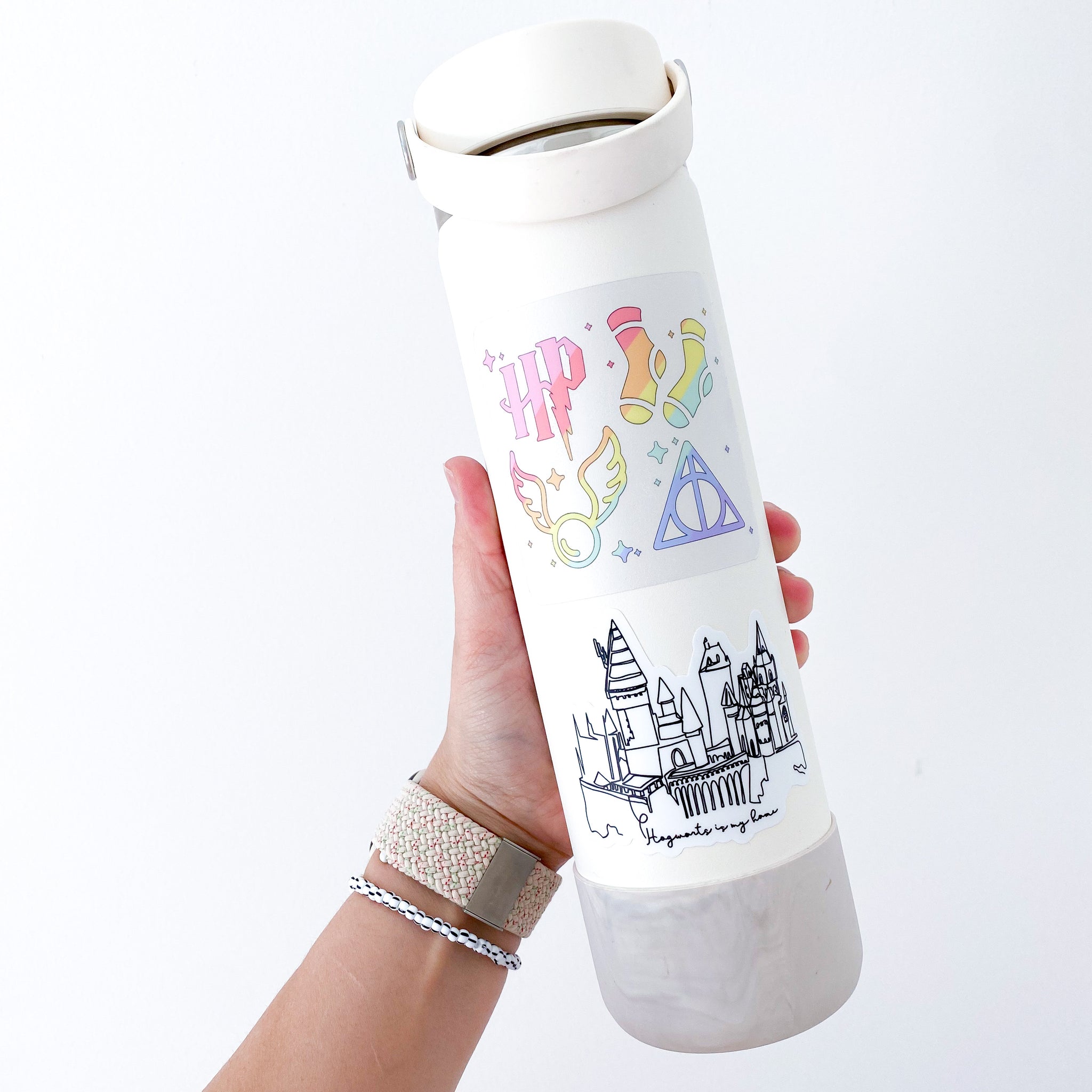 Harry Potter Hogwarts Icons 32oz Water Bottle with Sticker