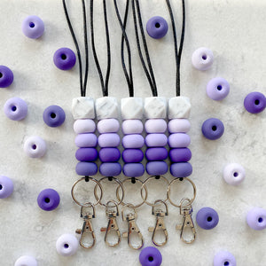 Purple Ombre Hexi Lanyard