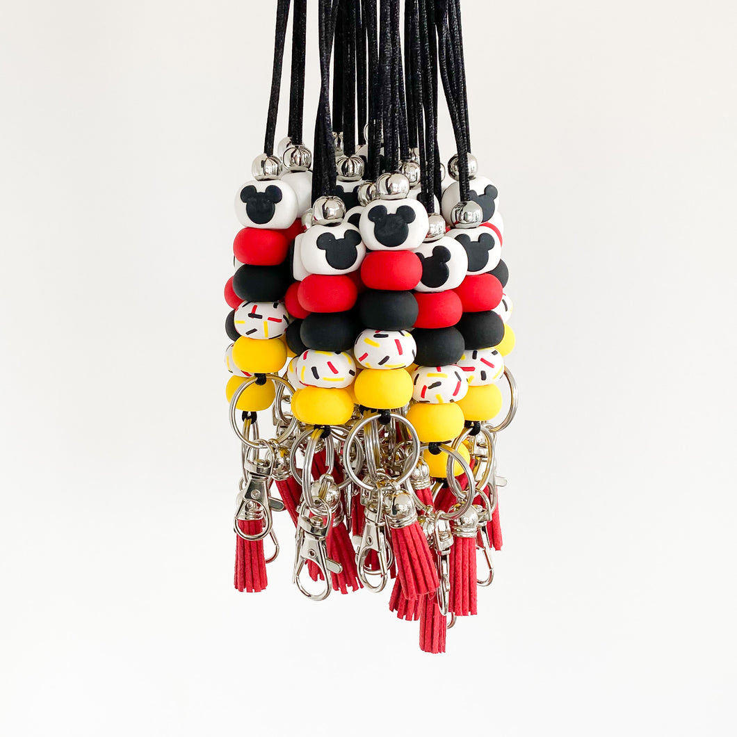 NO TASSEL (final sale) Classic Mouse Remix Lanyard