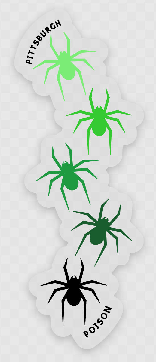 Clear Spiders Sticker
