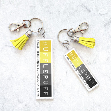 Hufflepuff House Pride Keychain