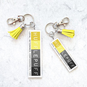 Hufflepuff House Pride Keychain