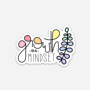 Growth Mindset Sticker