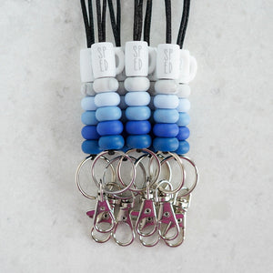 Ombre Blue Special Ed Mug Lanyards