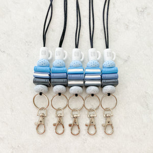 Bookish Lanyard in Blue Sky