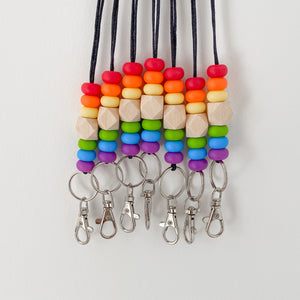 ROYGBIV Silicone Lanyard