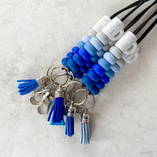Load image into Gallery viewer, Ombré Blues Special Ed Mug Lanyards (all silicone)