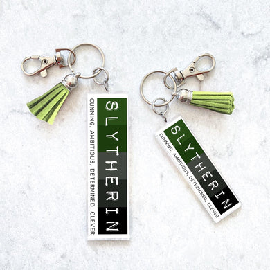 Slytherin House Pride Keychain