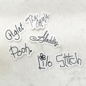 BESTIES Clear Autograph Sticker 6 Pack