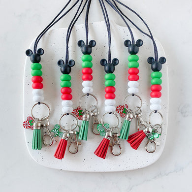 Very Merry Christmas Party Silicone Lanyard