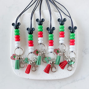 Very Merry Christmas Party Silicone Lanyard