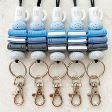 Load image into Gallery viewer, Bookish Lanyard in Blue Sky