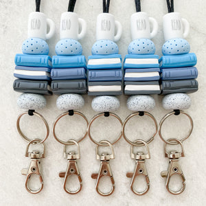 Bookish Lanyard in Blue Sky