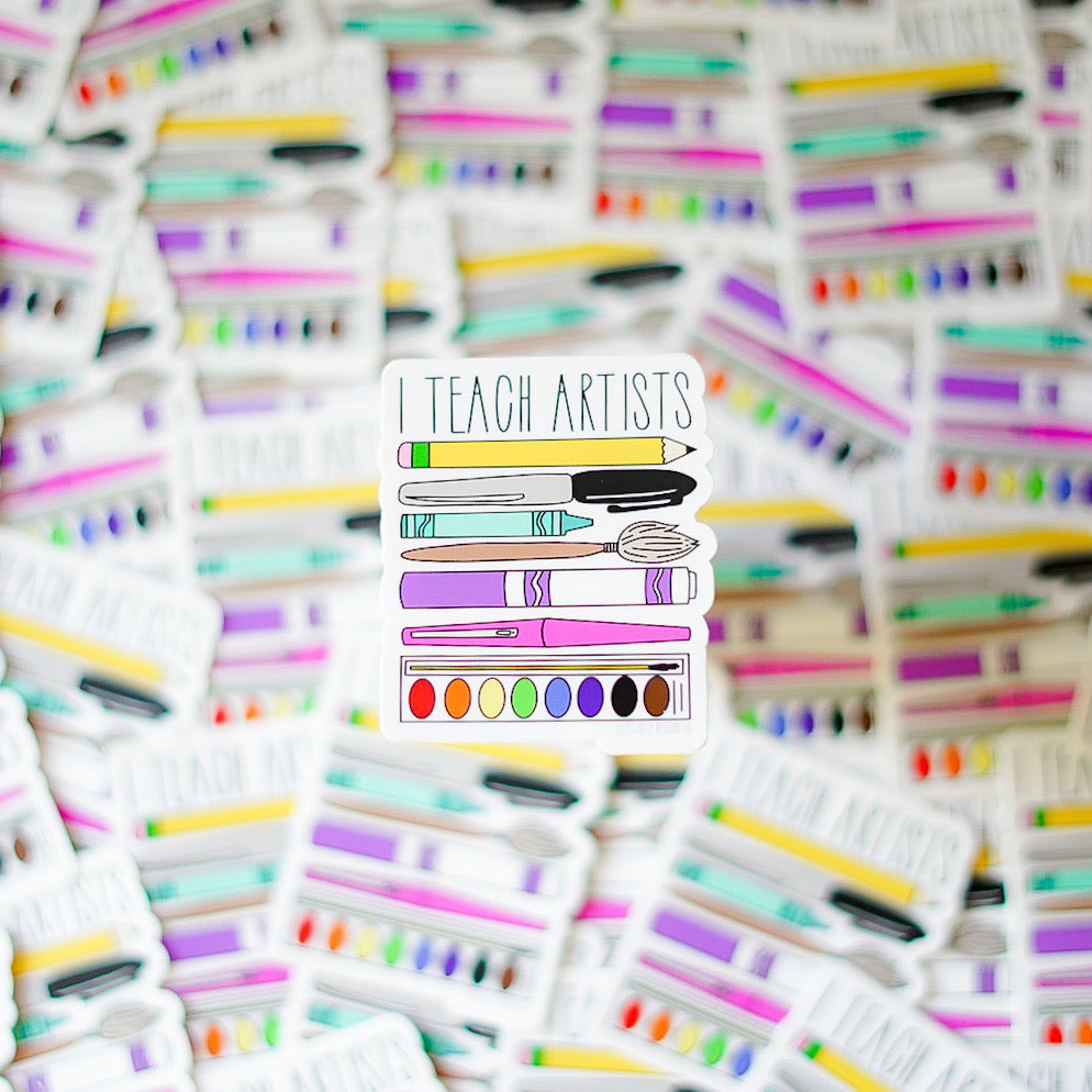 I Teach Artists 2.5” Stickers
