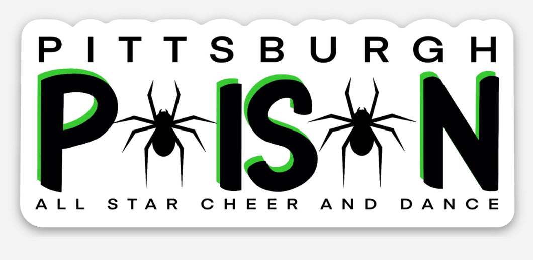 Pittsburgh Poison All Star Cheer and Dance Sticker